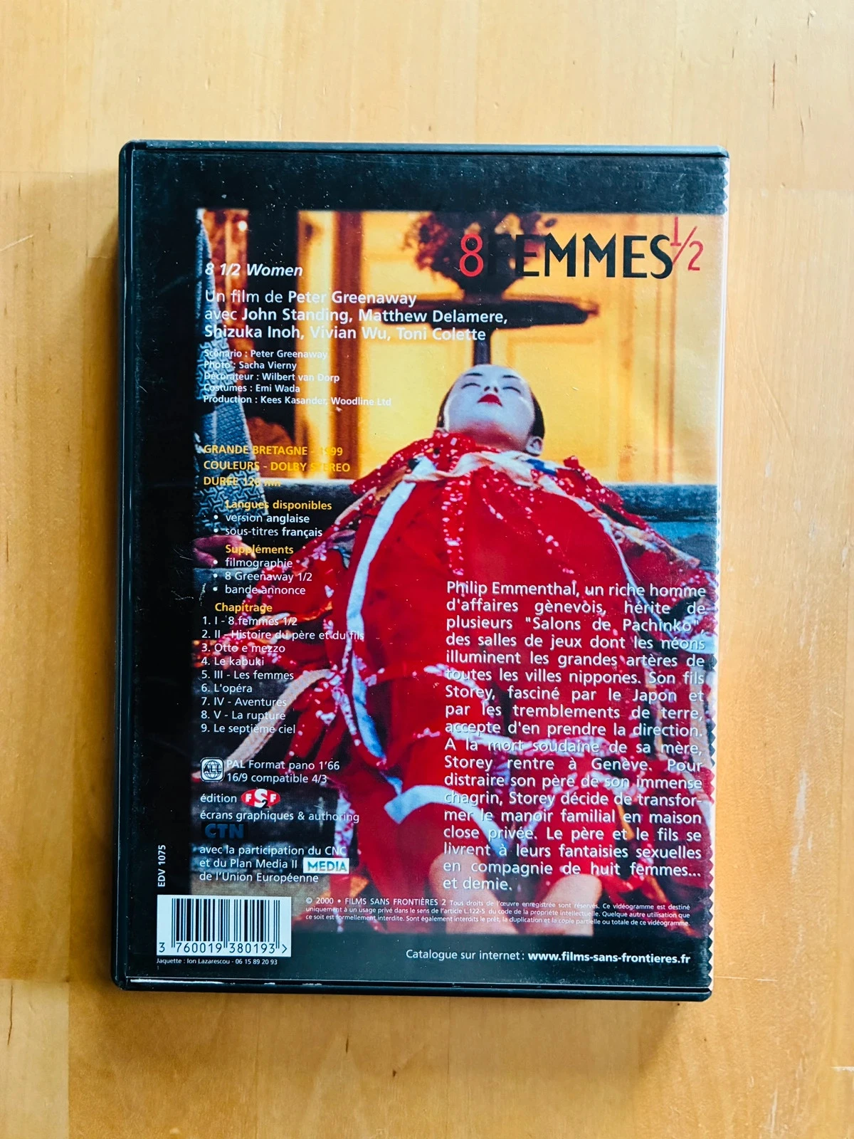 DVD 8 femmes 1/2 de Peter Greenaway. – photo 3